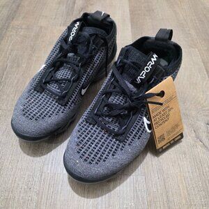 Nike Air VaporMax 2021 FK Flyknit Oreo Anthracite DB1550-006 Youth 5.5Y Women 7